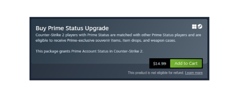 What is prime in CS2