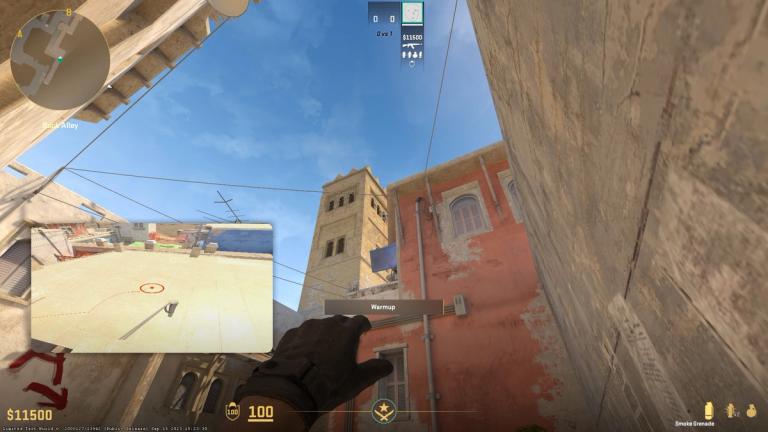 market door smoke cs2 mirage