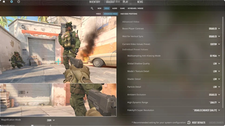 CS2 optimal settings