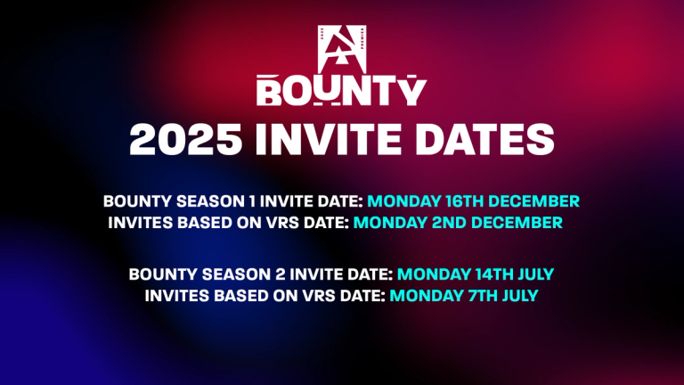 Bounty VRS Invite Dates 2025